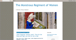 Desktop Screenshot of monstrousregimentofwomen.com